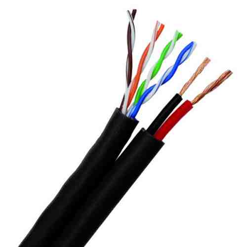 Cablu siamez FTP 4 perechi cu 2x0.75 mm, rola 305 metri CUPRU