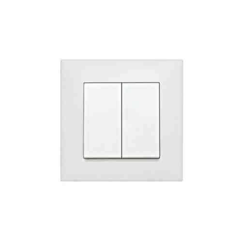 Intrerupator dublu alb, Schrack , conexiune elastica