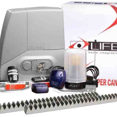 Kit automatizare poarta culisanta 600 Kg LIFE Acer + Cremaliera