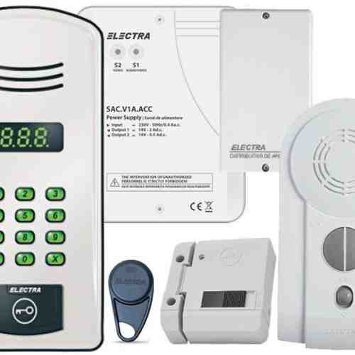 Kit interfonie scara de bloc pentru 20 apartamente ELECTRA