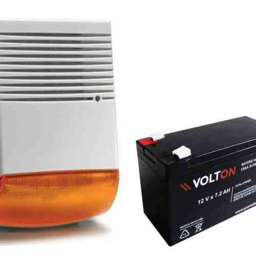 Kit sirena exterior BS1 si acumulator