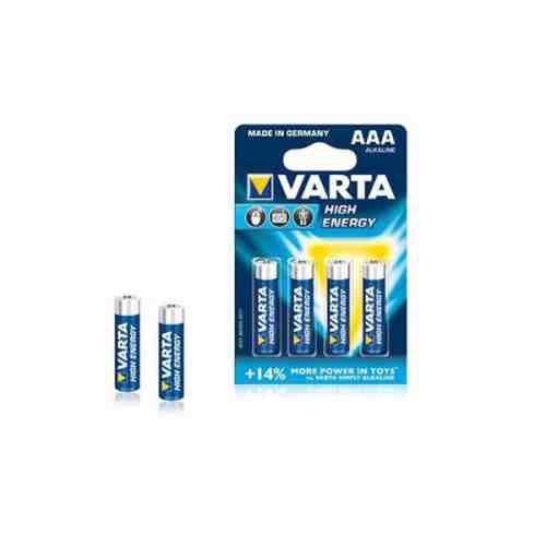Set baterii alcaline Varta High Energy LR03 AAA 4 bucati