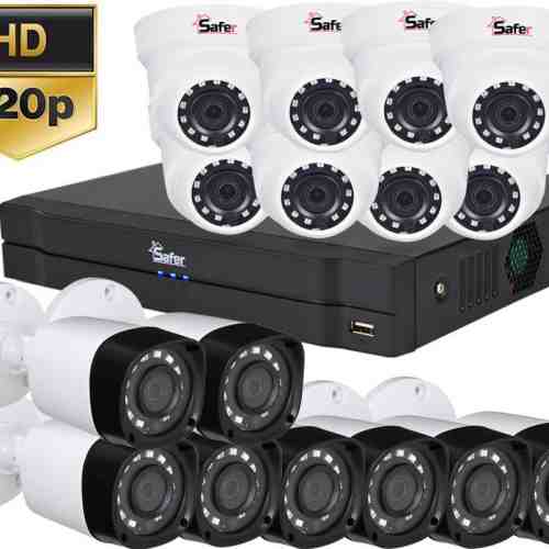 Sistem supraveghere mixt 16 camere rezolutie HD IR 20 metri