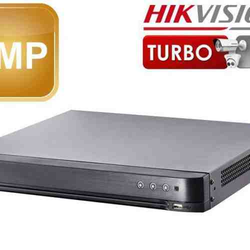 DVR 4 canale 5 MP 2xHDD Hikvision DS-7204HUHI-K2