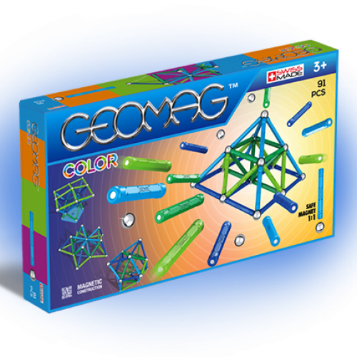 Geomag Color 91 piese - Albastru si Verde