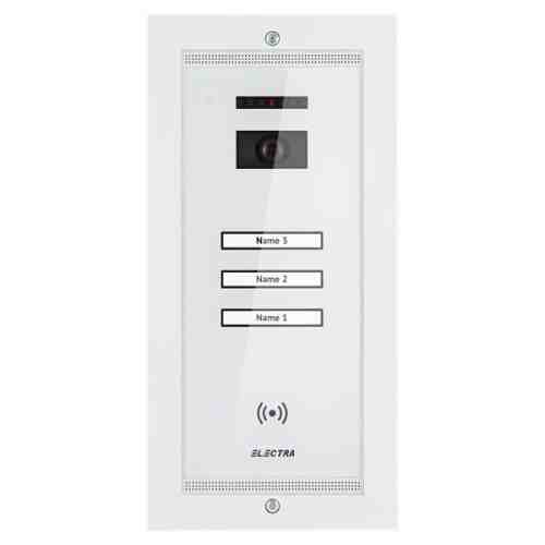 Panou video smart alb 4 fire incastrabil pentru 3 familii Electra VPM.3FR02.ELW04