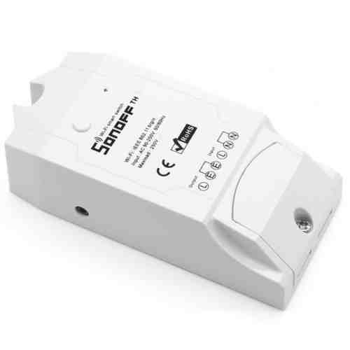 Releu Wireless 16 Amperi, un canal si intrare senzor umiditate/temperatura SONOFF TH16