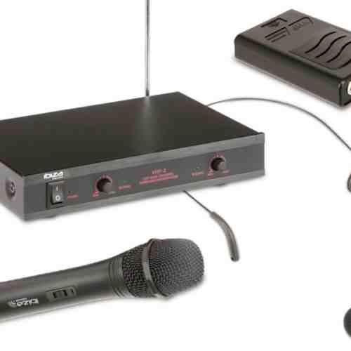 Set 1 microfon wireless de mana si 1 casca Ibiza VHF2H