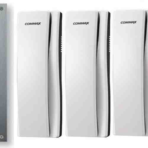 Set interfon 4 familii montaj incastrat COMMAX DR-4UM+4XDP-SS