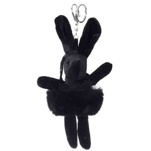 ACCESORIU GEANTA IEPURAS NEGRU BLANITA