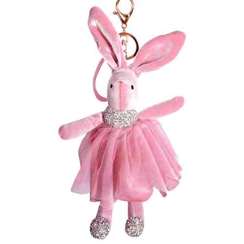 ACCESORIU GEANTA IEPURAS ROZ TUL