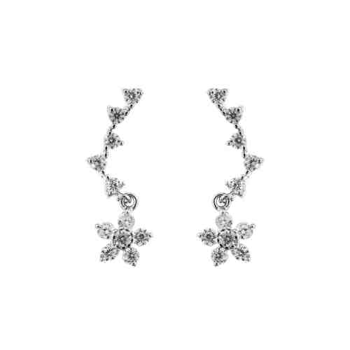 Cercei Argint 925 Little CZ Falling Flowers