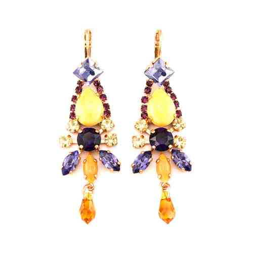 Cercei Hope placati cu aur 24K | 1531-1032RG6