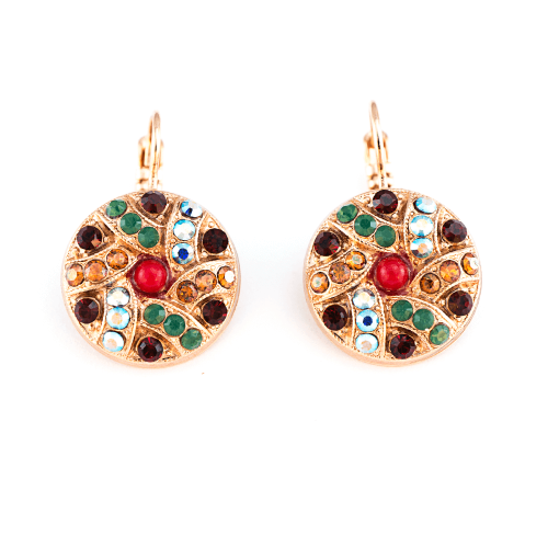 Cercei Poppy placati cu aur 24K - 1059-1325RG6