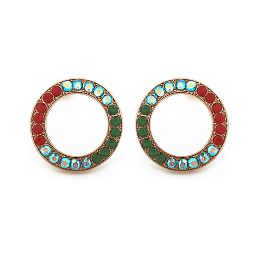 Cercei Poppy placati cu aur 24K | 1427-1325RG2