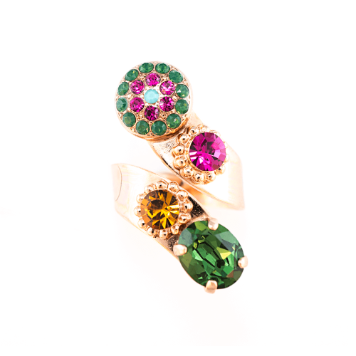 Inel Happy Days placat cu aur 24K | 7416-1007RG