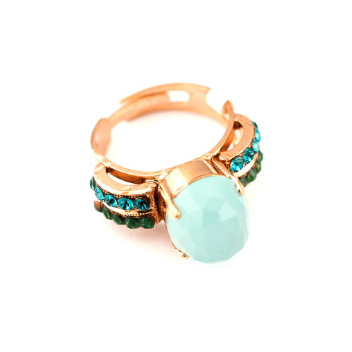 Inel Julia placat cu aur 24K | 7123-3322RG
