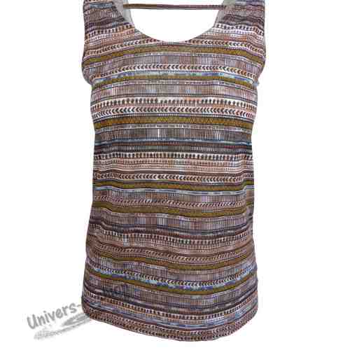 Maiou damă cu imprimeu etnic multicolor
