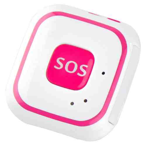 Mini GPS Tracker GSM iUni V29, SOS, GPS+LBS+WIFI, copii si varstnici, Roz