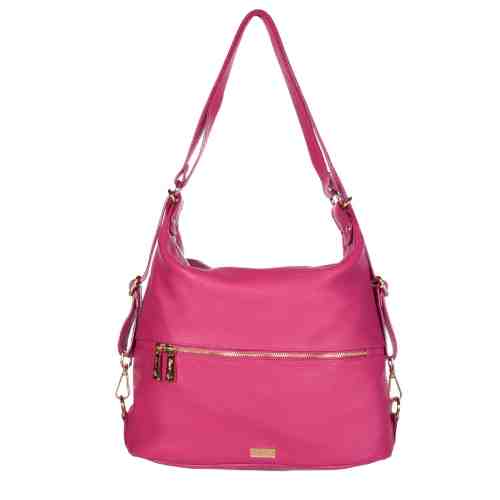 RUCSAC GEANTA DAMA FUCSIA PIELE NATURALA ANITA