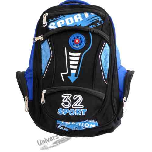 Rucsac - negru și albastru 32 SPORT Fashion"