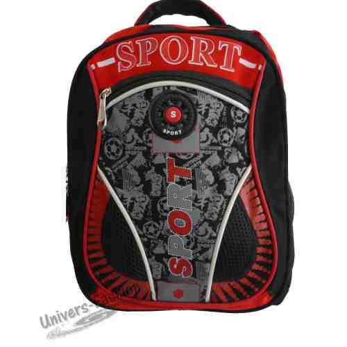 Rucsac - negru și roșu SPORT"