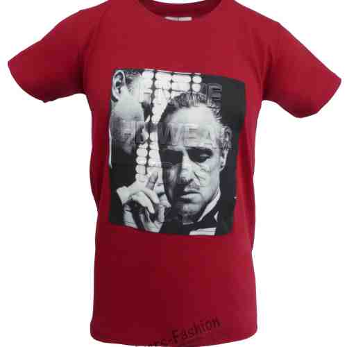 Tricou bărbat - rosu cu efect 3D Marlon Brando The Godfather"
