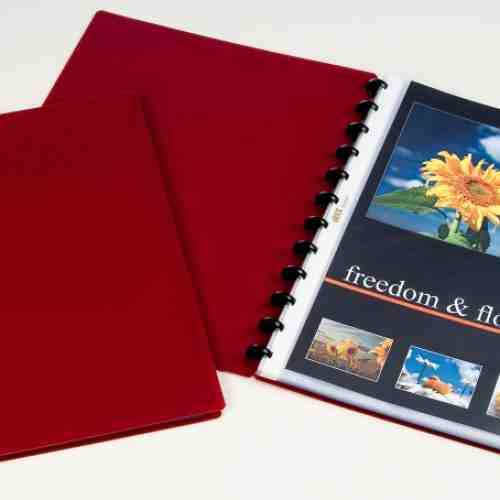 Album de prezentare cu 30 folii AURORA Adoc - coperta bordo
