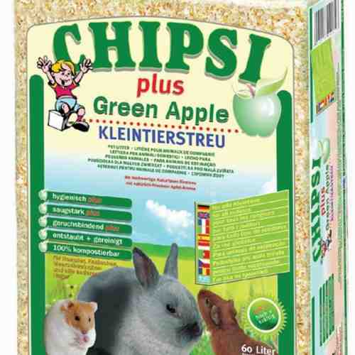 Asternut pentru Rozatoare Chipsi Green Apple 60L
