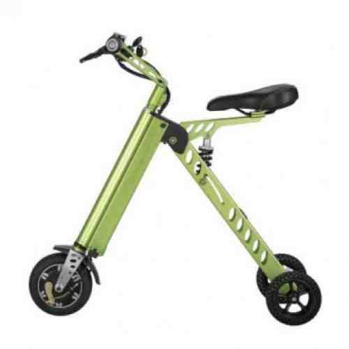 Bicicleta electrica pe 3 roti portabila si pliabila, Tornado ES-18, Putere Motor: 350W, Viteza maxima 20 km/h, Frana de cilindru, Ecran LCD, Culoare: Verde