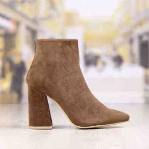 Botine Dama Maro Cu Toc Gros Cod: 492p (CULOARE: Maro, DIMENSIUNE TOC: 10, MARIME: 38)