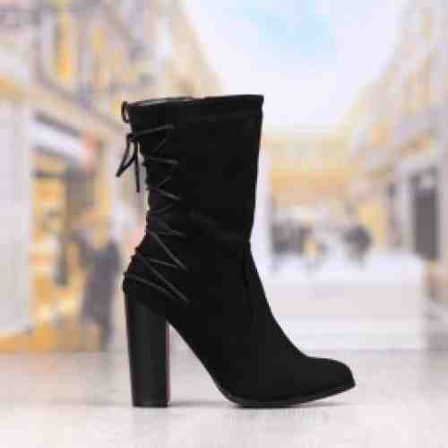Botine Dama Negre Cu Toc Gros Cod: 479p (CULOARE: Negru, DIMENSIUNE TOC: 10, MARIME: 38)