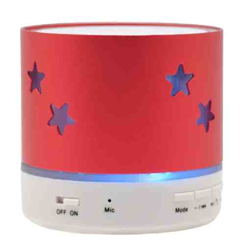 Boxa Portabila Bluetooth iUni DF04, 3W, USB, Slot Card, AUX-IN, Radio, Aluminiu, Rosu