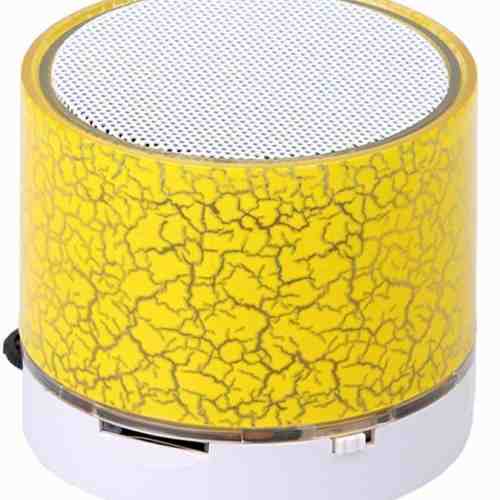 Boxa Portabila Bluetooth iUni DF08, Small Size, 520 mAH, 3W, USB, Slot Card, AUX-IN, Radio, Aluminiu, Galben