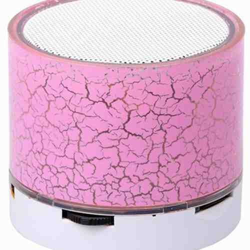 Boxa Portabila Bluetooth iUni DF08, Small Size, 520 mAH, 3W, USB, Slot Card, AUX-IN, Radio, Aluminiu, Roz