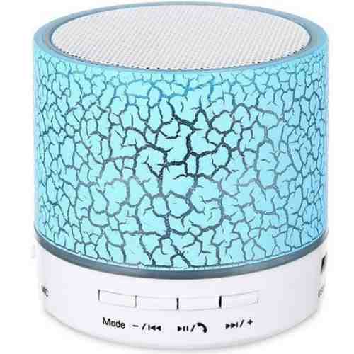 Boxa Portabila Bluetooth iUni DF09, Big Size, 500 mAH, 3W, USB, Slot Card, AUX-IN, Radio, Aluminiu, Albastru