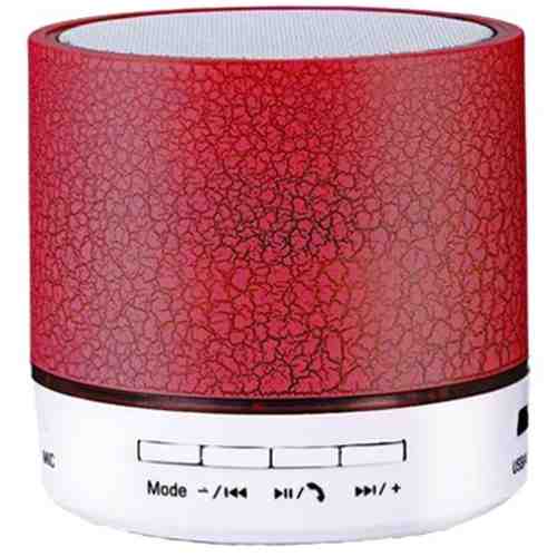 Boxa Portabila Bluetooth iUni DF09, Big Size, 500 mAH, 3W, USB, Slot Card, AUX-IN, Radio, Aluminiu, Rosu