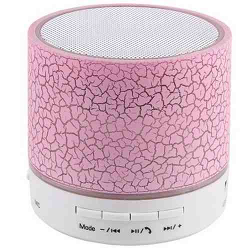 Boxa Portabila Bluetooth iUni DF09, Big Size, 500 mAH, 3W, USB, Slot Card, AUX-IN, Radio, Aluminiu, Roz