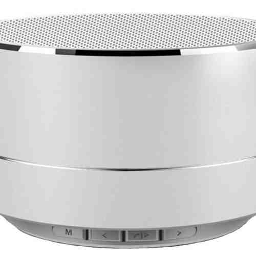 Boxa Portabila Bluetooth iUni DF11, 3W, USB, Slot Card, AUX-IN, Radio, Aluminiu, Argintiu