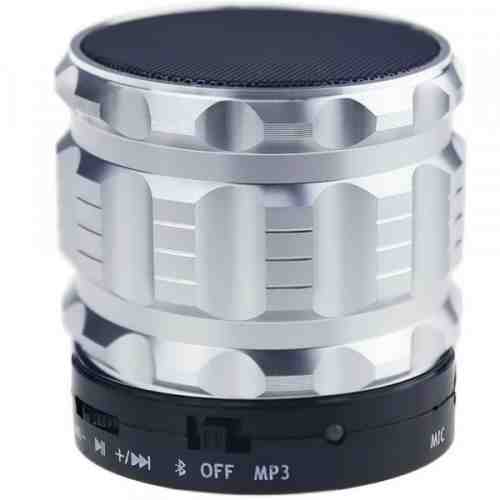 Boxa Portabila Bluetooth iUni DF12, 3W, USB, Slot Card, AUX-IN, Aluminiu, Argintiu