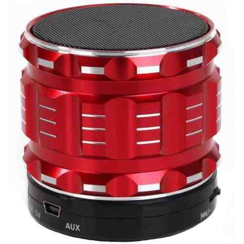 Boxa Portabila Bluetooth iUni DF12, 3W, USB, Slot Card, AUX-IN, Aluminiu, Rosu