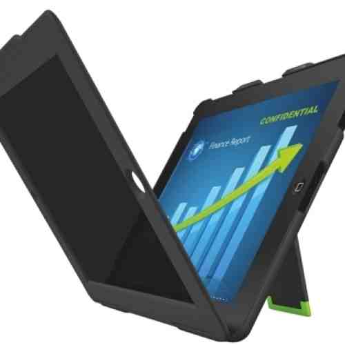 Carcasa LEITZ Complete Privacy cu filtru confidentialitate landscape pt. iPad Gen 3/4 /iPad 2 - negr