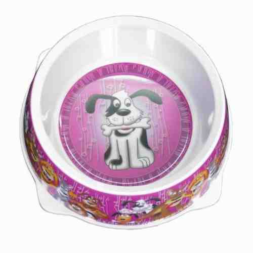 Castron violet din melamina pentru caini 500 ml