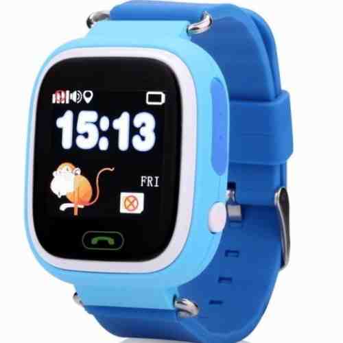 Ceas Gps Copii iUni Kid100, Touchscreen, BT, Telefon incorporat, Buton SOS, Blue