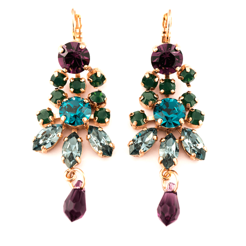 Cercei Patience placati cu aur 24K - 1529-1019RG6