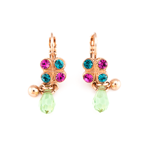 Cercei Tiger Lily placati cu aur 24K - 1004-1311RG6