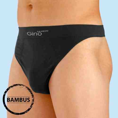 Chilot tanga barbatesc Bamboo negru