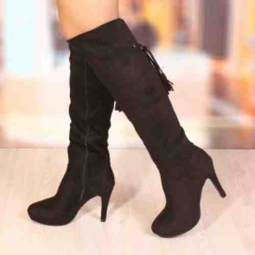 Cizme Dama Texas Black Cod: 864 (CULOARE: Negru, DIMENSIUNE TOC: 10, MARIME: 39)