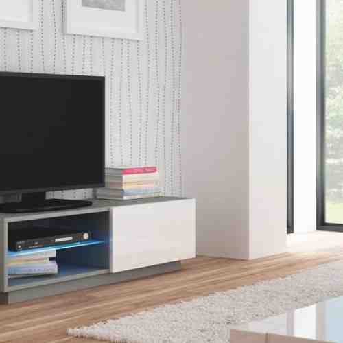 Comoda TV Livo RTV-120S Alb-Gri
