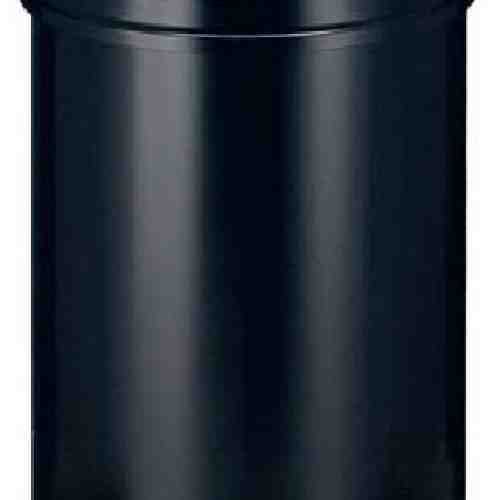Cos metalic cu capac antifoc, pentru hartii, 50 litri, VEPA BINS - rosu/negru